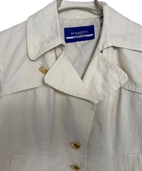 BURBERRY BLUE LABEL（バーバリー ブルー レーベル）BURBERRY BLUE LABEL (バーバリーロンドンブルーレーベル) BURBERRY BLUE LABEL ショートトレンチコート ホワイト サイズ:38の古着・服飾アイテム
