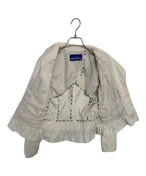BURBERRY BLUE LABEL（バーバリー ブルー レーベル）BURBERRY BLUE LABEL (バーバリーロンドンブルーレーベル) BURBERRY BLUE LABEL ショートトレンチコート ホワイト サイズ:38の古着・服飾アイテム