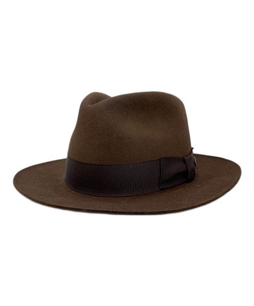 INDIANA JONES（インディアナジョーンズ）INDIANA JONES (インディアナジョーンズ) ハット ブラウン サイズ:MEDIUMの古着・服飾アイテム