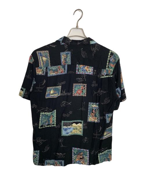 TWO PALMS（トゥーパームス）TWO PALMS (トゥーパームス) TWO PALMS アロハシャツ ブラック×グリーン サイズ:Mの古着・服飾アイテム