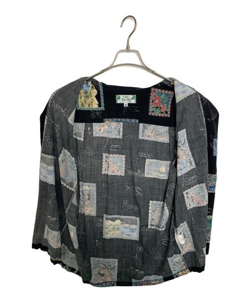TWO PALMS（トゥーパームス）TWO PALMS (トゥーパームス) TWO PALMS アロハシャツ ブラック×グリーン サイズ:Mの古着・服飾アイテム