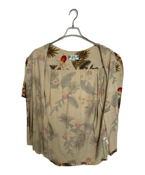 TWO PALMS（トゥーパームス）TWO PALMS (トゥーパームス) TWO PALMS アロハシャツ ベージュ×ブラウン サイズ:Mの古着・服飾アイテム