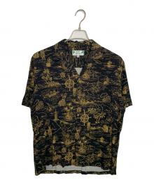 TWO PALMS（トゥーパームス）の古着「TWO PALMS アロハシャツ」｜ブラック×イエロー