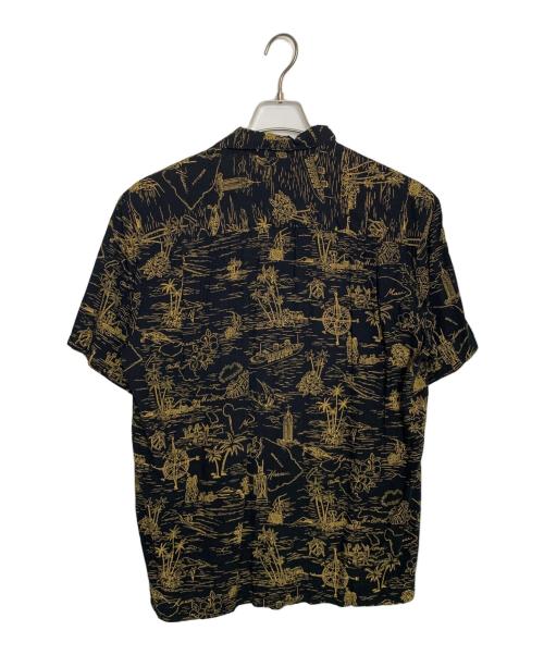 TWO PALMS（トゥーパームス）TWO PALMS (トゥーパームス) TWO PALMS アロハシャツ ブラック×イエロー サイズ:Mの古着・服飾アイテム