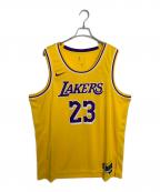 NIKEナイキ）の古着「NIKE NBA アイコン エディション スウィングマン ジャージー ゲームシャツ」｜パープル×イエロー