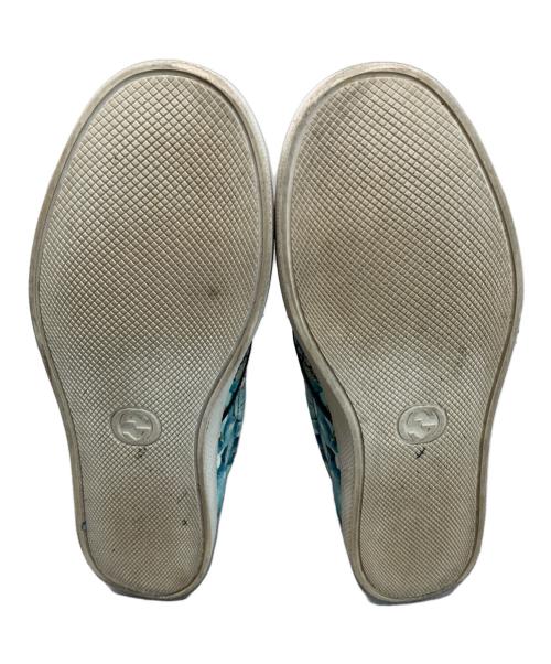 GUCCI（グッチ）GUCCI (グッチ) GUCCI GGブルームス スリッポン ブルー サイズ:7 1/2の古着・服飾アイテム