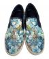 中古・古着 GUCCI (グッチ) GUCCI GGブルームス スリッポン ブルー サイズ:7 1/2：18000円
