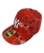 New Era×KITHニューエラ×キス）の古着「New Era KITH キャップ」｜レッド