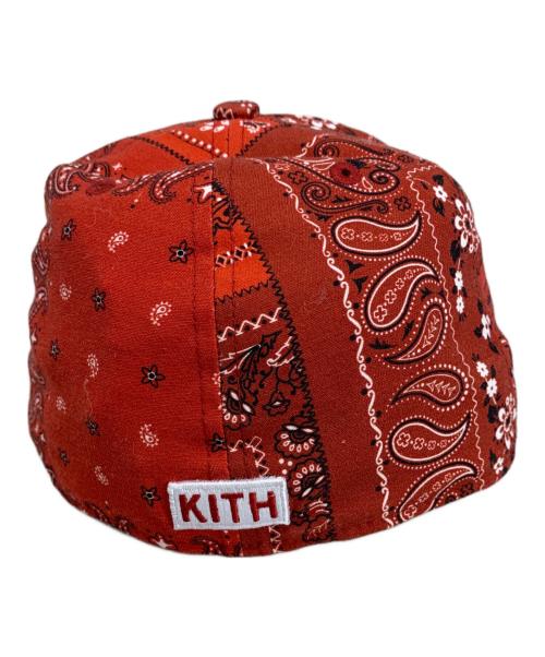 New Era（ニューエラ）New Era (ニューエラ) KITH (キス) New Era KITH キャップ レッド サイズ:7 1/２59.6cmの古着・服飾アイテム