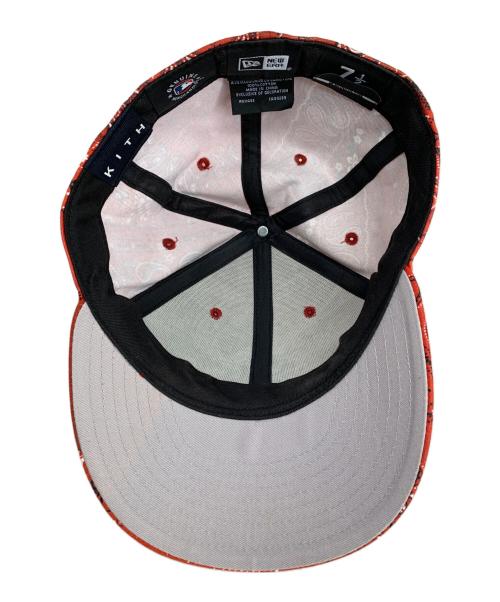 New Era（ニューエラ）New Era (ニューエラ) KITH (キス) New Era KITH キャップ レッド サイズ:7 1/２59.6cmの古着・服飾アイテム