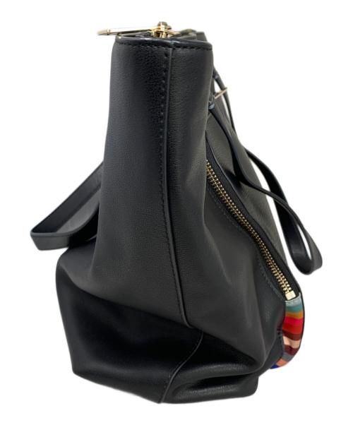 PAUL SMITH（ポールスミス）Paul Smith (ポールスミス) Paul Smith スワールハイライトトートバッグ ブラックの古着・服飾アイテム