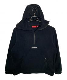 SUPREME（シュプリーム）の古着「Supreme Polartec Facemask Half Zip Hooded Sweatshirt」｜ブラック