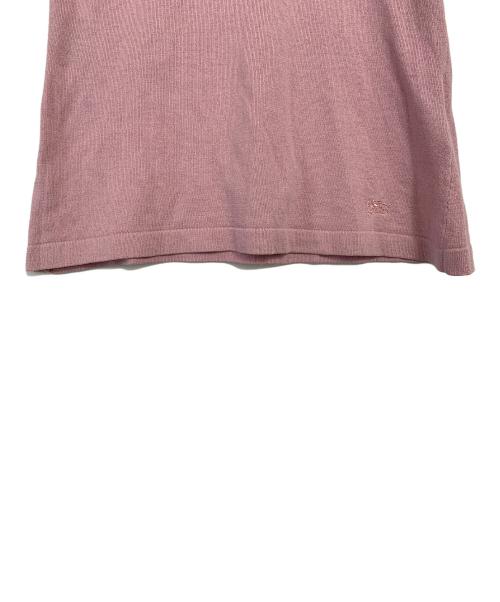 BURBERRY（バーバリー）BURBERRY (バーバリー) 半袖ニット ピンク サイズ:38の古着・服飾アイテム