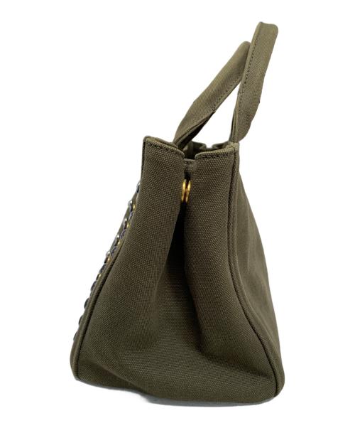 PRADA（プラダ）PRADA (プラダ) PRADA カナパ ハンドバッグ カーキの古着・服飾アイテム