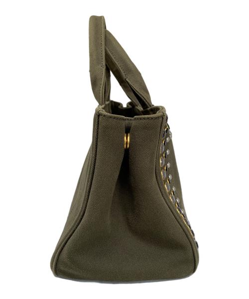 PRADA（プラダ）PRADA (プラダ) PRADA カナパ ハンドバッグ カーキの古着・服飾アイテム