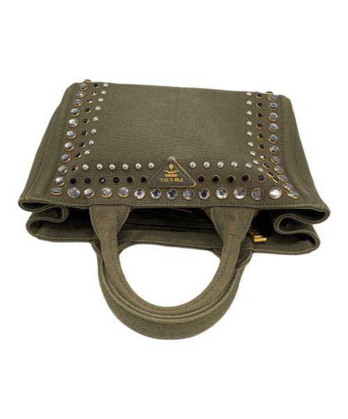 PRADA（プラダ）PRADA (プラダ) PRADA カナパ ハンドバッグ カーキの古着・服飾アイテム