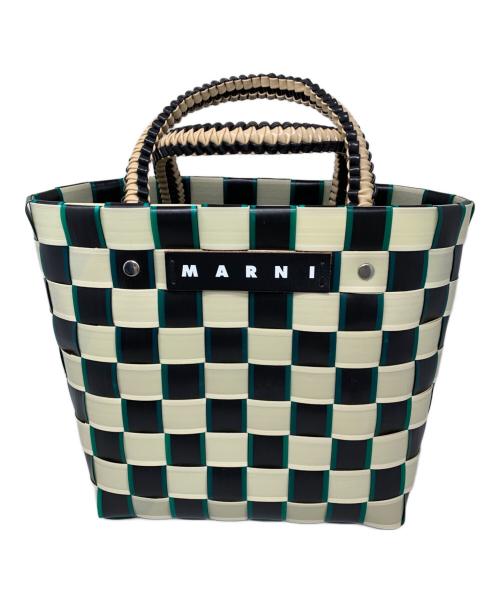 MARNI（マルニ）MARNI (マルニ) MARNI MARKET TAPE MINI BASKET トートバッグ アイボリーの古着・服飾アイテム