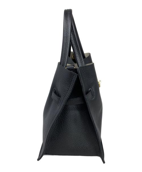 VIOLAd'ORO（ヴィオラドーロ）VIOLAd'ORO (ヴィオラドーロ) VIOLAd'ORO イタリアンWフェイスレザートートバッグ 2WAYバッグ ブラックの古着・服飾アイテム