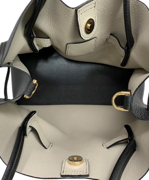 VIOLAd'ORO（ヴィオラドーロ）VIOLAd'ORO (ヴィオラドーロ) VIOLAd'ORO イタリアンWフェイスレザートートバッグ 2WAYバッグ ブラックの古着・服飾アイテム