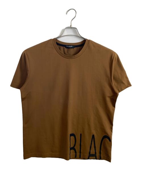 BLACK LABEL CRESTBRIDGE（ブラックレーベル クレストブリッジ）BLACK LABEL CRESTBRIDGE (ブラックレーベル クレストブリッジ) BLACK LABEL CRESTBRIDGE 半袖カットソー ブラウン サイズ:Lの古着・服飾アイテム