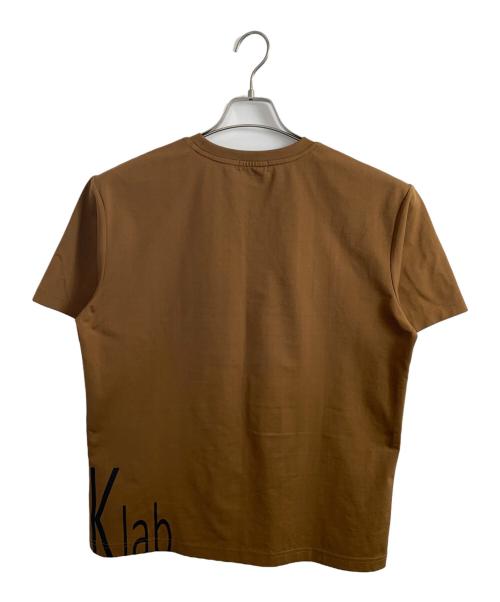 BLACK LABEL CRESTBRIDGE（ブラックレーベル クレストブリッジ）BLACK LABEL CRESTBRIDGE (ブラックレーベル クレストブリッジ) BLACK LABEL CRESTBRIDGE 半袖カットソー ブラウン サイズ:Lの古着・服飾アイテム