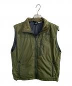 THE NORTH FACEザ ノース フェイス）の古着「THE NORTH FACE 中綿ベスト」｜オリーブ