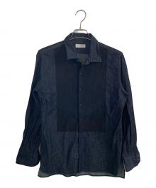 TOMORROW LAND（トゥモローランド）の古着「TOMORROW LAND 長袖シャツ」｜ネイビー