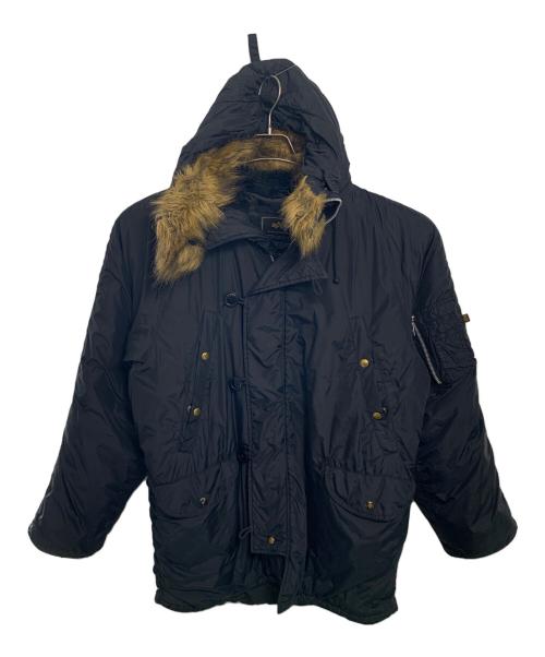 ALPHA（アルファ）ALPHA (アルファ) ALPHA フライトジャケット ブラック サイズ:Lの古着・服飾アイテム