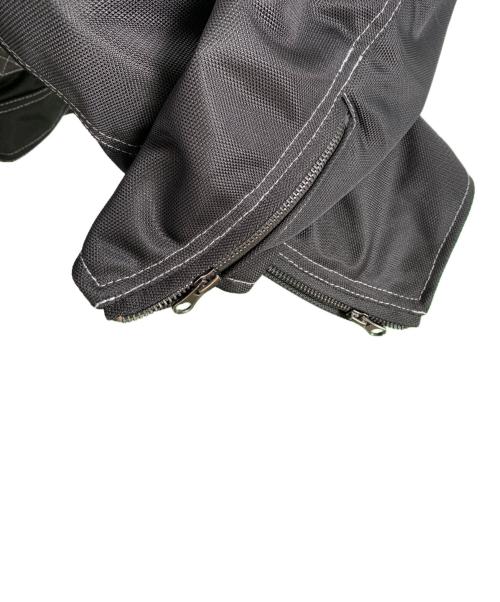 YELLOW CORN（イエローコーン）YELLOW CORN (イエローコーン) YELLOW CORN メッシュライダースジャケット ブラック サイズ:3Lの古着・服飾アイテム