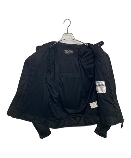 YELLOW CORN（イエローコーン）YELLOW CORN (イエローコーン) YELLOW CORN メッシュライダースジャケット ブラック サイズ:3Lの古着・服飾アイテム