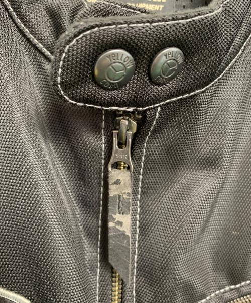 YELLOW CORN（イエローコーン）YELLOW CORN (イエローコーン) YELLOW CORN メッシュライダースジャケット ブラック サイズ:3Lの古着・服飾アイテム