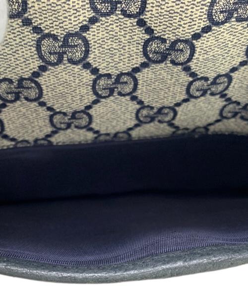 GUCCI（グッチ）GUCCI (グッチ) GUCCI ショルダーバッグ ネイビー×ベージュの古着・服飾アイテム