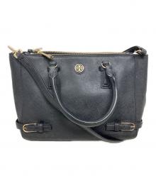 TORY BURCH（トリーバーチ）の古着「TORY BURCH 2WAYバッグ」｜ブラック