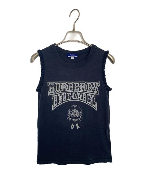 BURBERRY LONDON（バーバリーロンドン）BURBERRY LONDON (バーバリーロンドン) BURBERRY LONDON ノースリーブカットソー ブラック サイズ:38の古着・服飾アイテム