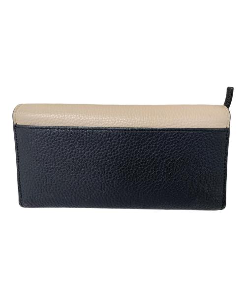 Kate Spade（ケイトスペード）Kate Spade (ケイトスペード) Kate Spade 長財布 ベージュ×ブラックの古着・服飾アイテム