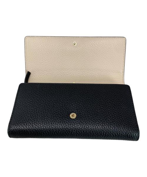 Kate Spade（ケイトスペード）Kate Spade (ケイトスペード) Kate Spade 長財布 ベージュ×ブラックの古着・服飾アイテム