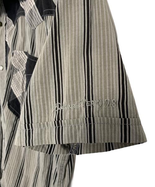 DIESEL（ディーゼル）DIESEL (ディーゼル) DIESEL 半袖シャツ グレー サイズ:Lの古着・服飾アイテム