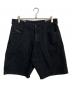 DIESEL（ディーゼル）の古着「DIESEL ハーフデニムパンツ」｜ブラック