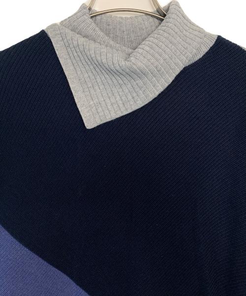 SCOT CLUB（スコットクラブ）SCOT CLUB (スコットクラブ) SCOT CLUB ニット ネイビー×ブルー×グレー サイズ:9の古着・服飾アイテム