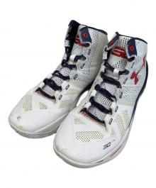 UNDER ARMOUR（アンダーアーマー）の古着「UNDER ARMOUR ハイカットスニーカー」｜ホワイト