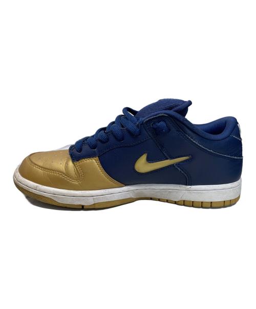 NIKE（ナイキ）NIKE (ナイキ) SUPREME (シュプリーム) NIKE Supreme DUNK LOW スニーカー ネイビー×ゴールド サイズ:26.5㎝の古着・服飾アイテム