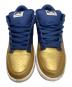 中古・古着 NIKE (ナイキ) SUPREME (シュプリーム) NIKE Supreme DUNK LOW スニーカー ネイビー×ゴールド サイズ:26.5㎝：12000円