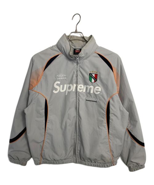 SUPREME（シュプリーム）Supreme (シュプリーム) UMBRO (アンブロ) Supreme UMBRO トラックジャケット グレー×オレンジ サイズ:XLの古着・服飾アイテム