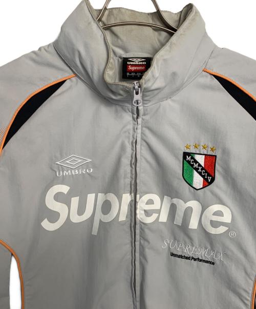 SUPREME（シュプリーム）Supreme (シュプリーム) UMBRO (アンブロ) Supreme UMBRO トラックジャケット グレー×オレンジ サイズ:XLの古着・服飾アイテム