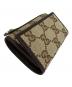 GUCCI (グッチ) GUCCI キーケース ブラウン×ベージュ：12000円