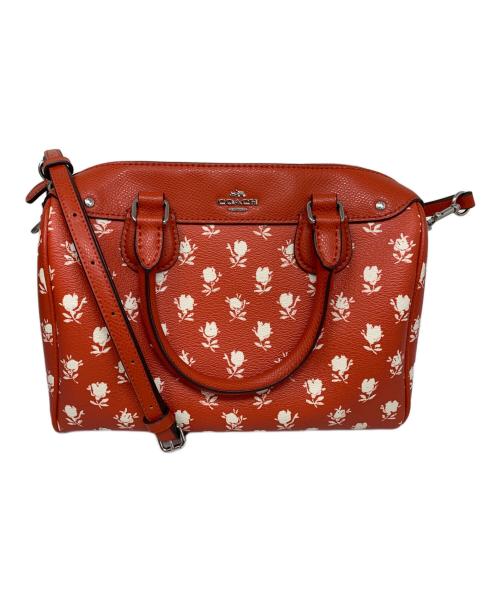 COACH（コーチ）COACH (コーチ) COACH 2WAYバッグ レッドの古着・服飾アイテム