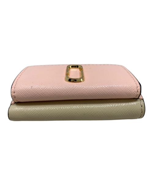 MARC JACOBS（マークジェイコブズ）MARC JACOBS (マークジェイコブス) MARC JACOBS 3つ折り財布 ピンクベージュの古着・服飾アイテム
