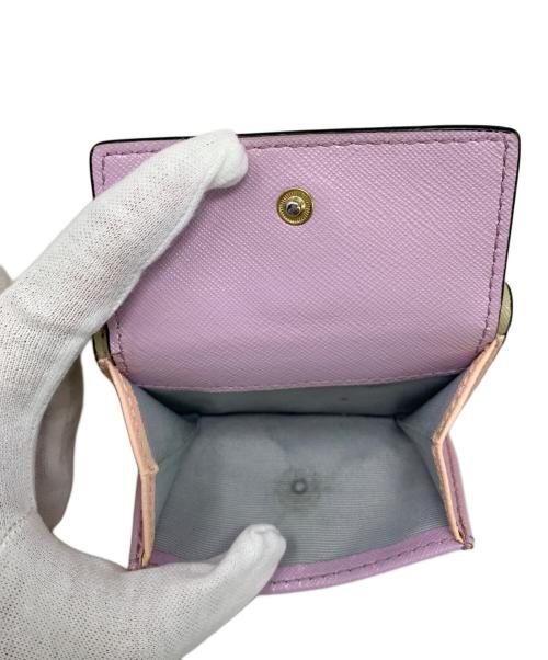 MARC JACOBS（マークジェイコブズ）MARC JACOBS (マークジェイコブス) MARC JACOBS 3つ折り財布 ピンクベージュの古着・服飾アイテム