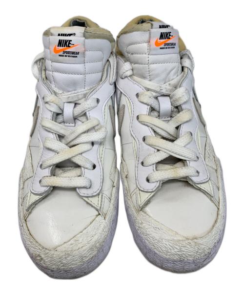 NIKE（ナイキ）NIKE (ナイキ) sacai (サカイ) NIKE sacai BLAZER LOW スニーカー ホワイト サイズ:26㎝の古着・服飾アイテム