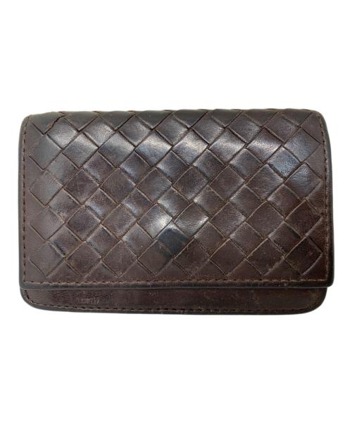 BOTTEGA VENETA（ボッテガベネタ）BOTTEGA VENETA (ボッテガベネタ) BOTTEGA VENETA カードケース ブラウンの古着・服飾アイテム